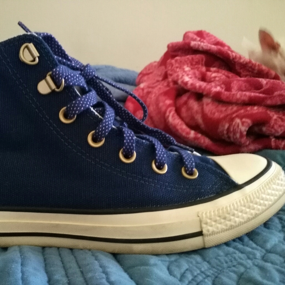 Sherpa accent Converse High Tops Limited Edition Women's 8